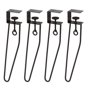 Pieds de <span class=keywords><strong>table</strong></span> à pince sans perçage, pieds de meubles industriels en métal noir <span class=keywords><strong>pour</strong></span> <span class=keywords><strong>table</strong></span> basse DIY, pieds de <span class=keywords><strong>table</strong></span> d'appoint <span class=keywords><strong>pour</strong></span> salon - Product Image 4