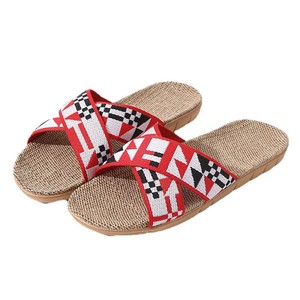 Sandali Unisex Estivi da Interno Comodi con Punta Aperta in <span class=keywords><strong>Lino</strong></span> e Suola in EVA, Fodera in <span class=keywords><strong>Lino</strong></span>, <span class=keywords><strong>Calzature</strong></span> Portatili in Plastica - Product Image 5