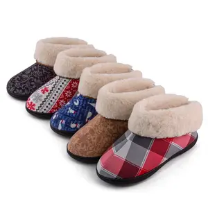 Cold Weather Winter Foot Warming Snow Bootie Slippers