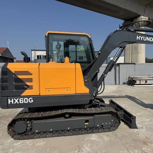 Heavy Duty HX60G Hydraulic Mini Digger 5850kg Crawler 0.21m Bucket Capacity 6 Ton Excavator with <b>Load</b>-Sensing Hydraulics Sale - Product Image 4