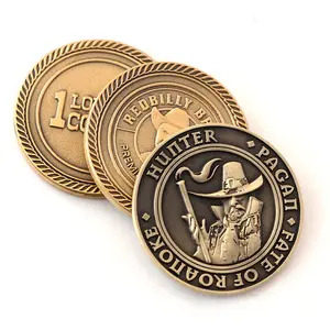 Monedas de desafío personalizadas, máquina de tokens de metal, monedas conmemorativas de cobre, aniversario empresarial