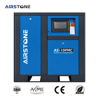 Compresor de Aire Industrial Silencioso de Tipo Tornillo Directo Airstone, 8 bar, 7.5KW, 10HP, Motor de Frecuencia Variable con Rodamientos