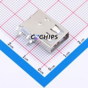 USB90-10-T2-W USB Connector Through hole Component (THT) Connector Type-A USB 2.0 Female Side Insert - Product Image 1
