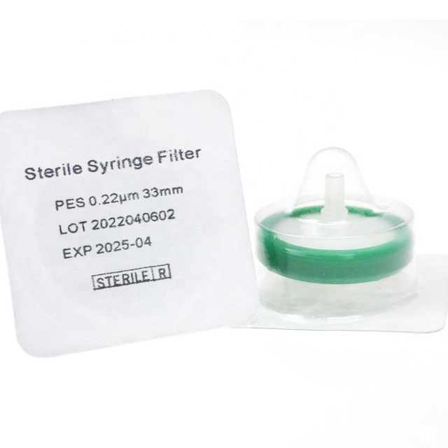 Laboratory Membrane Syringe Filter Sterile MCE PES PTFE PVDF RC CA GF Nylon Syringe Filter 0.22 Micron