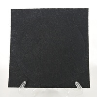 Filter udara karbon aktif 12x4 inci, Filter ventilasi lantai adsorpsi tinggi, serat poliester untuk bagian peralatan pembersih udara