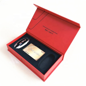 Tarjeta de membresía de lujo, caja de regalo para Vip Gutschein, color rojo personalizable, embalaje de tarjeta de crédito - Product Image 4