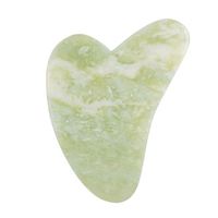 YiJue Outils de Massage Facial Pierre Gua Sha Verte Logo Personnalisé Gua Sha en Aventurine en Forme de Cœur