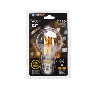 Ampoule LED à filament A60 E27 10W Mbar, efficace et décorative, idéale pour l'éclairage chaleureux et les ambiances chaleureuses. - Product Image 3