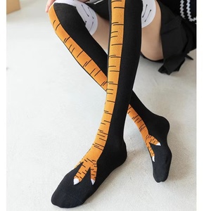2022 Hot Selling New Design Knee High Compression <strong>Socks</strong> Novelty Funny <strong>Chicken</strong> <strong>Feet</strong> <strong>Socks</strong> - Product Image 2