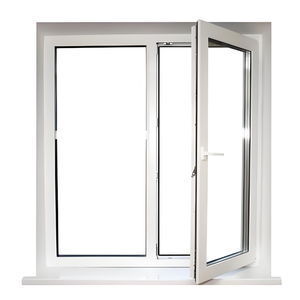 Hiện đại phong cách Mỹ Duy nhất-mở cửa uPVC khuôn cửa sổ tay Crank đa-buồng thiết kế Tempered cho nhà bếp PVC nhựa - Product Image 3