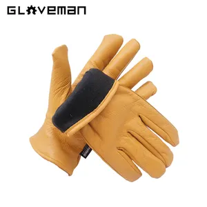 Gloveman dày mùa đông rigger công nghiệp xây dựng lái xe bò chia an toàn làm việc da bò da dê da găng tay Hàn Tig