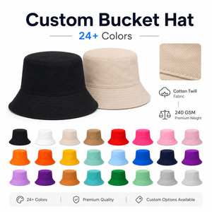 Custom Logo Reversible Bucket <b>Hat</b> <b>Men</b> Women Two-Tone Contrast Stitching <b>Sun</b> <b>Hat</b> Wholesale Cotton Fisherman Cap Outdoor Ebony - Product Image 1