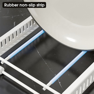 Portaorganizer regolabile per pentole/vaschette (sotto l'armadio) + portaorganizer espandibile per coperchi, con 10 divisori reg - Product Image 3
