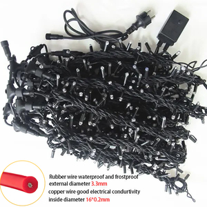 ไฟประดับ LED แบบม่านสายยางสำหรับภายนอกอาคาร ปิดผนึกด้วยกาว 8 โหมด ปรับความสว่างได้ เชื่อมต่อได้ เหมาะสำหรับสวน งานแต่งงาน ระเบียง ลานบ้าน วันหยุด - Product Image 3
