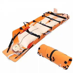 휴대용 접이식 응급 처치 소방 EVA 다기능 구조 롤 수직 구조 들것