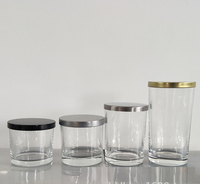 Pot en verre pour petite bougie, 1 pièce