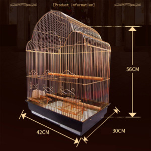 <strong>Small</strong> <strong>Animals</strong> Quadrate Horizontal Sliding Gold Iron love Bird <strong>Cages</strong> Big Large Breeding - Product Image 3