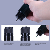 Vente chaude 10ml 15ml 30ml 50ml 60ml Bouteille en plastique personnalisée d'approvisionnement d'usine Flacon compte-gouttes en plastique PET Flacon à presser