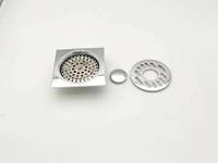 Logo personnalisé OEM haute qualité bonne vente insert carré pour carrelage couvercle de drain de sol en laiton chromé drain