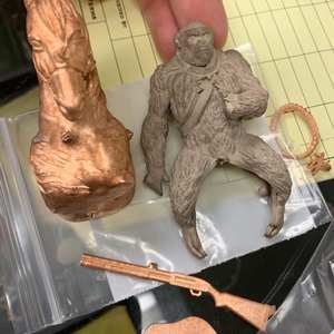 Colgante de gorila personalizado 3D de calidad superior Elegante nuevo Hip Hop Diamante simulado 925 Plata y 14K Chapado en oro Chic amuletos helados - Product Image 6