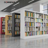 Una parada de muebles escolares de madera y metal estantería de pie estanterías biblioteca hogar de madera