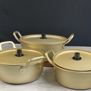 Juego de 6 Ollas Redondas Clásicas de Aluminio con Revestimiento Antiadherente, Aptas <span class=keywords><strong>para</strong></span> Lavavajillas y Horno, <span class=keywords><strong>para</strong></span> Uso en la Cocina del Hogar - Product Image 6