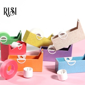 Cortador de cinta profesional <span class=keywords><strong>RISI</strong></span> para pestañas, cinta cortadora colorida, dispensador cortador de cinta al por mayor, logotipo personalizado - Product Image 4
