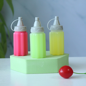 MAYSURE-Botella de Plástico para Exprimir Alimentos, Botella de <span class=keywords><strong>Jarabe</strong></span> para <span class=keywords><strong>Tos</strong></span>, Ketchup, Salsa de Relleno Caliente con Boquilla, Libre de BPA - Product Image 2