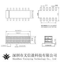 2.0Mm pas 2x40 broches femelle en-tête Angle droit 90 degrés double rangée SMT SMD connecteur de prise pour carte PCB contrôle industriel