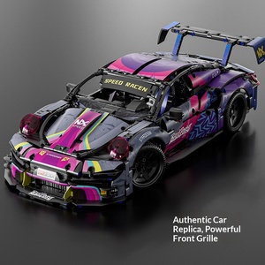 Jouet de construction éducatif en plastique, voiture de <span class=keywords><strong>Formule</strong></span> <span class=keywords><strong>1</strong></span>, compatible avec les voitures de sport, modèle <span class=keywords><strong>1</strong></span>:10, pour garçons, assemblage, décoration - Product Image 5