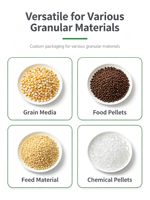 Máquina de Sellado y Empaquetado Integrada de Alta Precisión de 5-50 KG para Bolsas y Películas, para Productos Químicos, Alimentos y Gránulos