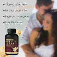 Capsules d'amélioration masculine à base de plantes chinoises, compléments alimentaires pour une croissance plus importante, plus épaisse et plus longue, Maca noire plus racine de ginseng