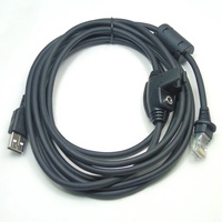 Câble de lecteur de codes-barres USB RJ45 en cuivre pur tressé pour Honeywell Metrologic MS7820 MS7580