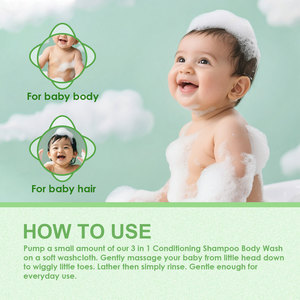 Champú y Gel de Baño para Niños al por Mayor, Gel de Ducha Suave para Bebés, Acondicionador para el Cabello, 3 en 1, Fórmula de Baño Segura, Hidrata, Cuidado Infantil - Product Image 5