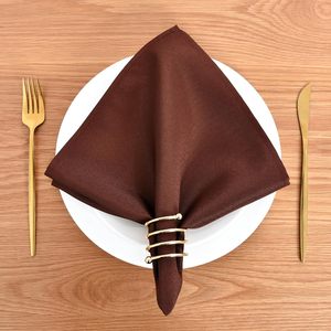 Servilletas de Mesa Rectangulares Lisas Hechas a Mano al por Mayor, de Poliéster, 20''X20'', Duraderas, Reutilizables y Personalizables - Product Image 2