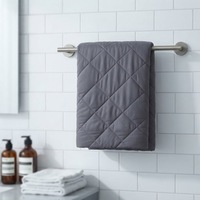Couverture lestée matelassée chauffante haut de gamme avec perles de verre, logo personnalisé, respirante, style européen et américain, imperméable, thérapie par la mémoire, pour la maison