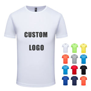 Blank Sublimation Shirts 100 Polyester T Shirt Wholesale Promotional T-shirts Plain White Tshirt Printing Custom T Shirt for Men