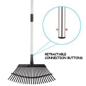 Testa staccabile raccogliere detriti sciolti tra piante Delicate foglia prato metallo <span class=keywords><strong>rastrello</strong></span> <span class=keywords><strong>da</strong></span> <span class=keywords><strong>giardino</strong></span> - Product Image 4