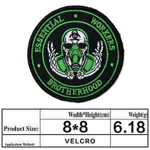 Resident <span class=keywords><strong>Evil</strong></span> S.T.A.R.S. Parche Bordado con Letras Inglesas de Raccoon City, Parche Táctico Morale con Velcro - Product Image 4