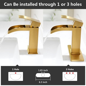 Grifo de Lavabo Moderno de Acero Inoxidable 304 con Válvula de Cerámica, Manija de Aleación de Zinc, Mezclador de Agua Fría/Caliente para Hotel y Hogar - Product Image 5