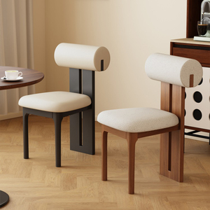 Silla de comedor de madera maciza de diseño moderno nórdico, sillas de restaurante tapizadas de tela para Hotel, hogar, apartamento, hogar, Bar/Cocina - Product Image 1