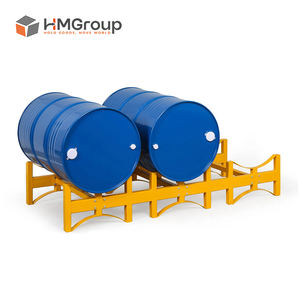 Estante de Almacenamiento Seguro para Almacén, de Acero Metálico Soldado, Apilable y Estable, para Barriles de Agua, Diésel y Gasolina - Product Image 3