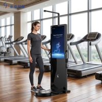 LEKA HW-T60 Produk Terbaru Mesin Diagnostik Kesehatan AI Fitness Layar LCD 43 Inci Berbahan Baja Dapat Disesuaikan