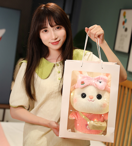 Simpatico coniglio morbido Bunnie con <span class=keywords><strong>vestiti</strong></span> che cambiano Peluches - Product Image 5