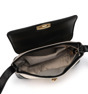 Portefeuille personnalisé de haute qualité avec contraste de couleurs, sac fourre-tout réglable à porter sous le bras, sac fourre-tout à fermeture éclair à porter à l'épaule - Product Image 4