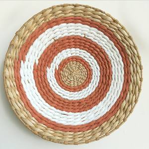 Decorações de parede de palha marrocos, decorações de parede de fundo étnico - Product Image 4