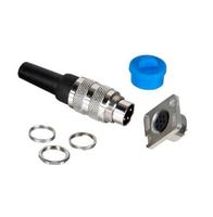 Enchufe eléctrico IP65, conector hembra de 5 pines, modelo USB, Material de aleación, rosca nominal 5A, conector AISG Compatible con M16