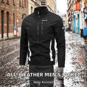Men's Trendy All-Weather Waterproof Breathable <b>Canvas</b> Zipper Bomber <b>Jacket</b> Stand Windproof Outdoor Sports Leisure Workwear - Product Image 2