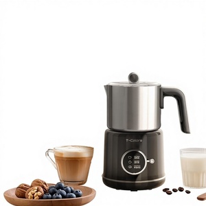 <span class=keywords><strong>Mousseur</strong></span> <span class=keywords><strong>à</strong></span> <span class=keywords><strong>lait</strong></span> électrique entièrement automatique pour café chaud et froid <span class=keywords><strong>à</strong></span> domicile, avec fonction de chauffage et de mélange pour latte art - Product Image 3