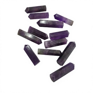 Mini-bâtonnet de cristal d'améthyste naturelle, pierre précieuse de guérison, pointe de cristal énergétique pour la méditation Reiki, fabricant et fournisseur - Product Image 1